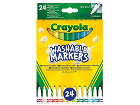 Crayola 58-6571 Kimosható vékony filctoll, 24 db Crayola 58-6571 Kimosható vékony filctoll, 24 db