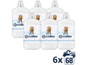 Coccolino Sensitive Pure öblítőkoncentrátum, 6x1700ml Coccolino Sensitive Pure öblítőkoncentrátum, 6x1700ml