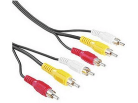 Hama 43134 3RCA-3RCA AV összekötő kábel, 2m Hama 43134 3RCA-3RCA AV összekötő kábel, 2m