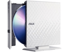 ASUS SDRW-08D2S WH külső DVD író, fehér ASUS SDRW-08D2S WH külső DVD író, fehér