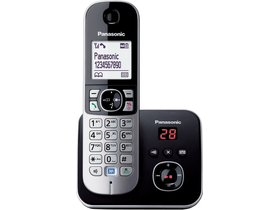 Panasonic TG6821 DECT Telefon, Fekete/Ezüst