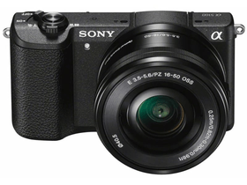 Sony Alpha 5100 E-bajonettes APS-C érzékelővel (ILCE5100LB) + 16-50 mm zoomobjektív, Fekete