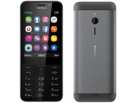 Nokia 230 Dual SIM Kártyafüggetlen Mobiltelefon, Sötét Szürke