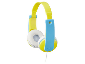 JVC HA-KD7Y Gyermek Fejhallgató, Sárga/Kék JVC HA-KD7Y Gyermek Fejhallgató, Sárga/Kék