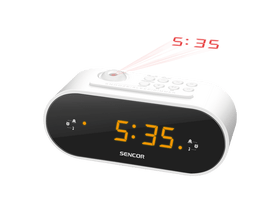 Sencor SRC 3100 W Rádiós ébresztőóra, Fehér Sencor SRC 3100 W Rádiós ébresztőóra, Fehér
