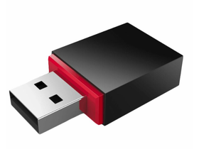 TENDA U3 300Mbs mini USB Wireless adapter, Fekete