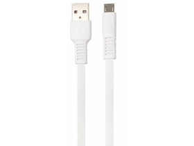 WK 602836 micro-USB - USB Adatkábel, Fehér