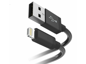 HAMA 183339 USB – Lighting töltő és adatkábel, Fekete