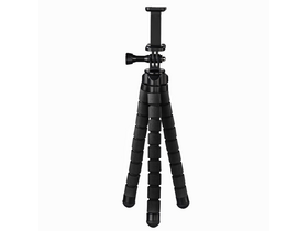 HAMA 4613 GoPro/Okostelefon 26 cm MIDI állvány, Fekete HAMA 4613 GoPro/Okostelefon 26 cm MIDI állvány, Fekete