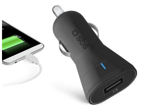 SBS 37232 Mini auto punjač 12/24V 1kom USB, crni SBS 37232 Mini auto punjač 12/24V 1kom USB, crni