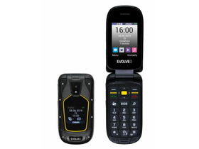Evolveo StrongPhone F5 Dual SIM Kártyafüggetlen telefon, Fekete-sárga