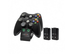 Venom VS2891 Xbox 360 dupla töltőállomás + 2 db akkumulátor, Fekete Venom VS2891 Xbox 360 dupla töltőállomás + 2 db akkumulátor, Fekete
