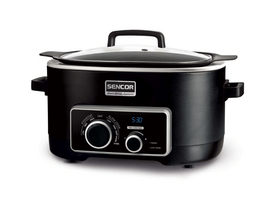 Sencor SPR 6100BK Multifunkciós lassú főző image Sencor SPR 6100BK Multifunkciós lassú főző
