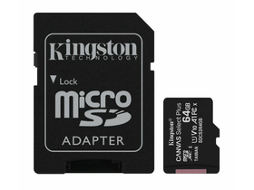 Kingston microSDHC Canvas Select Plus 64GB C10/UHS-I SDCS2/64GB