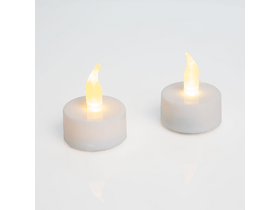 LED-es teamécses, 2db, Fehér (55246)