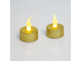 LED-es teamécses, 2 db, Arany (55245G)