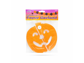 Halloween-i papír girland - Tök - 3 m (56509A)