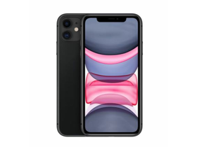 Apple iPhone 11(2020) 128 GB Kártyafüggetlen Okostelefon, Fekete (MHDH3GH/A)