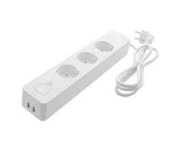 Deltaco Smart Home SH-P03USB2 3-as elosztó 2x USB porttal Deltaco Smart Home SH-P03USB2 3-as elosztó 2x USB porttal