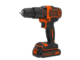 BLACK + DECKER BDCHD18K-QW Akkus ütvefúró-csavarozó + koffer BLACK + DECKER BDCHD18K-QW Akkus ütvefúró-csavarozó + koffer