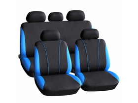 Carguard 55670BL Autós üléshuzat szett - kék / fekete - 9 db-os