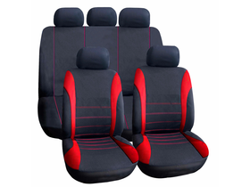 Carguard 55671RD Autós üléshuzat szett - piros / fekete - 9 db-os