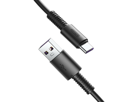 Joyroom S-M406 Thread USB Type-C 5A 1M Adatkábel – Fekete