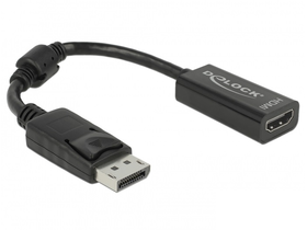 Delock 61849 DisplayPort Adapter 1.1-dugós csatlakozó > HDMI-csatlakozóhüvely passzív