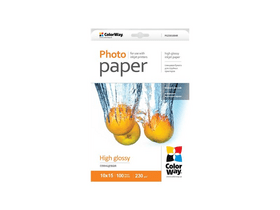 COLORWAY fotópapír, magasfényű, 230 G/M2, 10X15, 100 lap COLORWAY fotópapír, magasfényű, 230 G/M2, 10X15, 100 lap