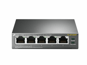 TP-Link TL-SF1005P 5-Portos 10/100 Mbps asztali switch 4 PoE porttal