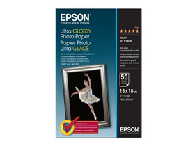 Epson Ultra Glossy Fotópapír, 13x18 cm (C13S041944) Epson Ultra Glossy Fotópapír, 13x18 cm (C13S041944)