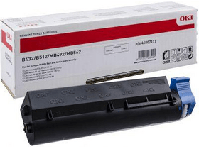 Oki 45807111 Toner, fekete Oki 45807111 Toner, fekete