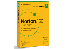 Norton 360 Standard 10GB HUN, 1 Felhasználó, 1 gép, 1 éves, dobozos vírusirtó szoftver