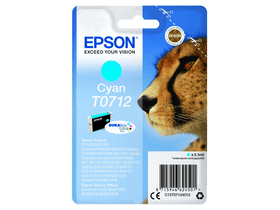 Epson T0712 Nyomtató tintapatron, cián Epson T0712 Nyomtató tintapatron, cián