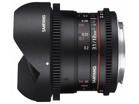 Samyang 12mm T3.1 VDSLR ED AS NCS Fish-eye (Sony E) Objektív