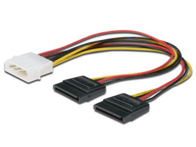 Roline 11.03.1050 Sata Y tápkábel elosztó Roline 11.03.1050 Sata Y tápkábel elosztó