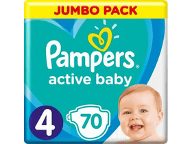 Pampers Active Baby Jumbo Pack pelene, veličina 4, 70 kom Pampers Active Baby Jumbo Pack pelene, veličina 4, 70 kom