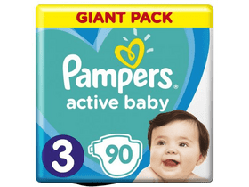 Pampers Active Baby Giant Pack pelene, veličina 3, 90 kom Pampers Active Baby Giant Pack pelene, veličina 3, 90 kom