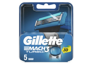 Gillette Mach3 Turbo borotvabetét, 5db Gillette Mach3 Turbo borotvabetét, 5db