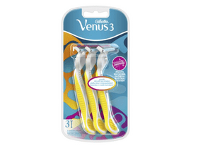 Gillette Venus3 Plus eldobható női borotva, sárga, 3db Gillette Venus3 Plus eldobható női borotva, sárga, 3db