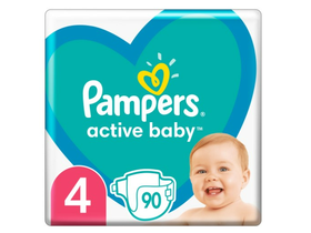 Pampers Active Baby-Dry Giant Pack pelenka, 4-es méret, 90 db