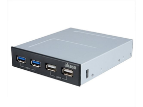 Akasa InterConnect S AK-ICR-12V3 Előlapi 4 portos USB HUB