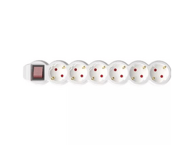 Home by Somogyi hálózati 6-os elosztó, 1,5 m, fehér NV6K-3/WH/1.5 Home by Somogyi hálózati 6-os elosztó, 1,5 m, fehér NV6K-3/WH/1.5