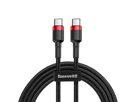 Baseus USB Type-C 60W Gyorstöltő adatkábel 1m, piros/fekete (CATKLFG91) Baseus USB Type-C 60W Gyorstöltő adatkábel 1m, piros/fekete (CATKLFG91)