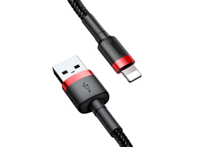 ACC Baseus Cafule USB Type-A – iPhone, 1.5A töltőkábel, 2m, piros/fekete