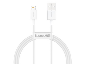 Baseus USB Type-A – Lightning gyorstöltő adatkábel 1m, fehér (CALYSA02) Baseus USB Type-A – Lightning gyorstöltő adatkábel 1m, fehér (CALYSA02)