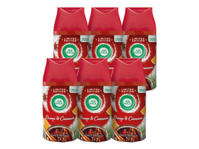 Air Wick Freshmatic Automata légfrissítő spray utántöltő - Fahéj és Narancs, 6x250 ml Air Wick Freshmatic Automata légfrissítő spray utántöltő - Fahéj és Narancs, 6x250 ml