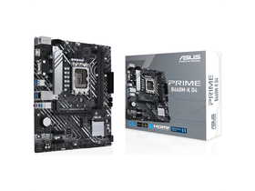 Asus Alaplap - Intel PRIME B660M-K D4 s1700 (B660, 2xDDR4 5333MHz, 4xSATA3, 2xM.2, HDMI+VGA)