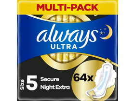 Always Ultra Egészségügyi betét, Secure Night Extra (64 db)