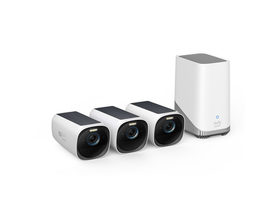 ANKER EUFYCAM3 S330 Biztonsági Kamera Rendszer (3+1) 4K, Beépített Napelem, WiFi-s, vízálló, kültéri - T88723W1